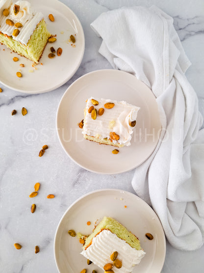 Semi-Exclusive: Pistachio cake on Marble