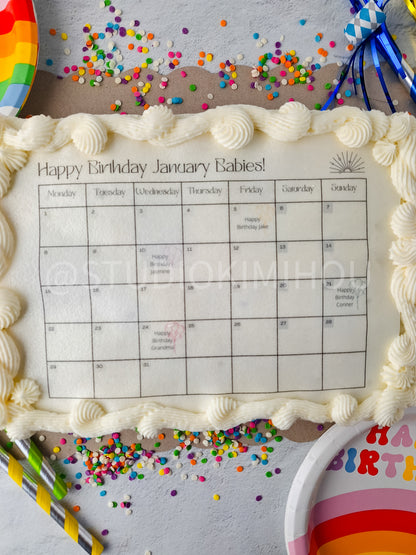 Semi-Exclusive: Family Celebration Cake Tutorial on Linen