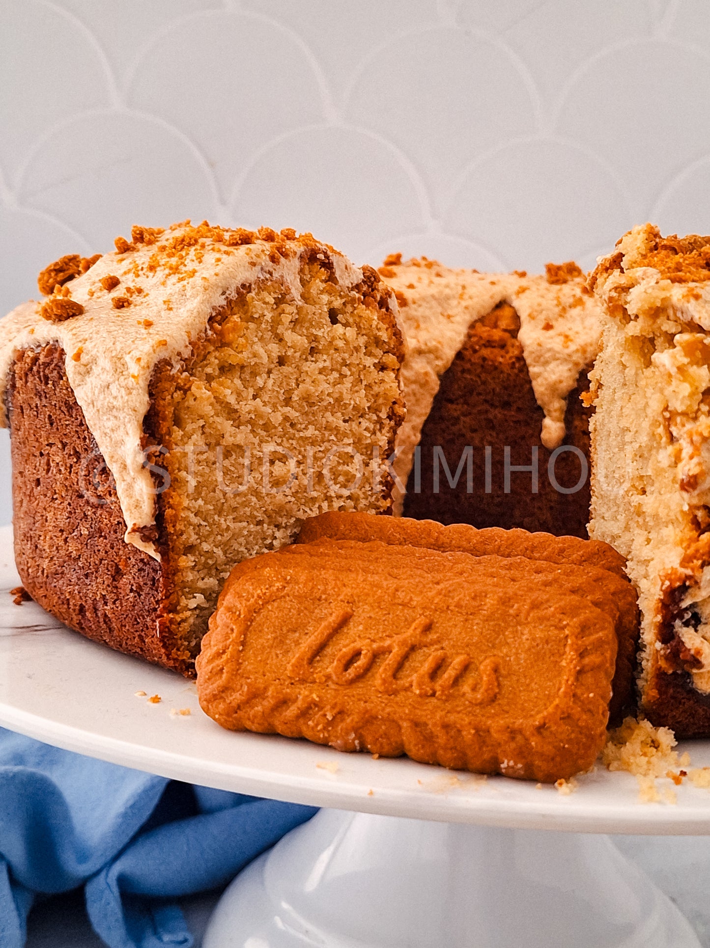 Semi-Exclusive: Biscoff Cookie Butter Pound Cake on Linen