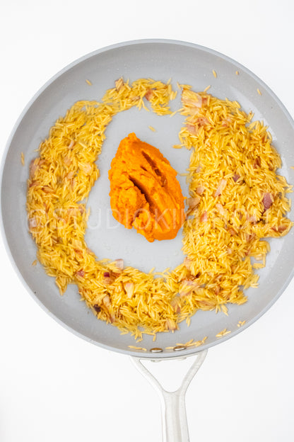 PLR - Pumpkin Orzo Pasta w Pan Seared Chicken