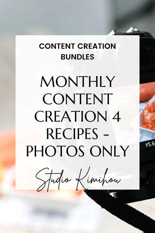 Content Creation 4 recipes - Photos only
